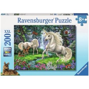 Ravensburger puslespil - 200 brikker med Enhjrninger