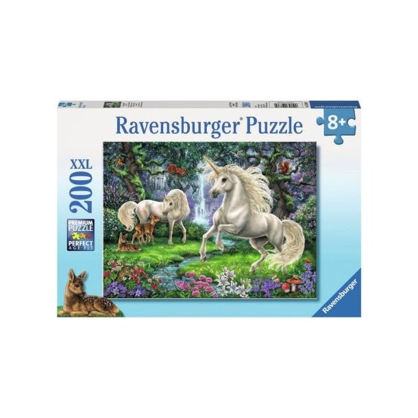 Ravensburger puslespil - 200 brikker med Enhjrninger