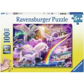 Ravensburger puslespil - 100 brikker med pegasus enhjrninger