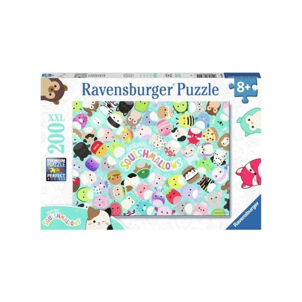 Ravensburger puslespil - 200 brikker med Squishmallows