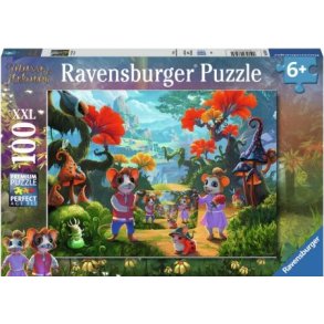 Ravensburger puslespil - 100 brikker med Muse og Helium, billede i billede