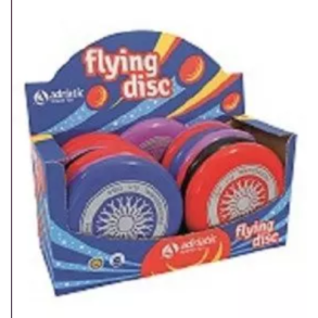 Frisbee 25cm ass farver +4r rd, grn, bl, orange og sort