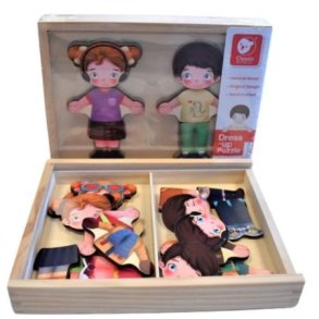 Pkldningsdukker i tr, 26 dele