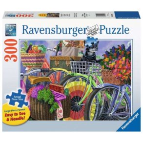 Ravensburger puslespil - 300 brikker med cykelgruppe - store brikker