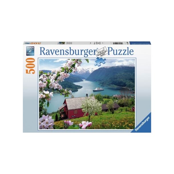 Ravensburger puslespil - 500 brikker med Skandinavisk landskab