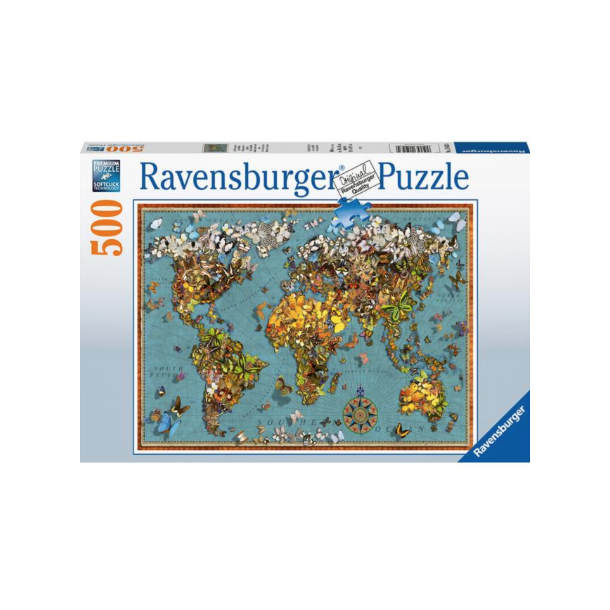 Ravensburger, world of butterflies, 500