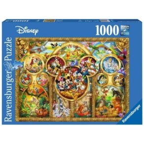 Ravensburger puslespil - 1000 brikker med The Best Disney Themes 1000p