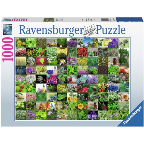 Ravensburger puslespil - 1000 brikker med 99 urter og kryderier