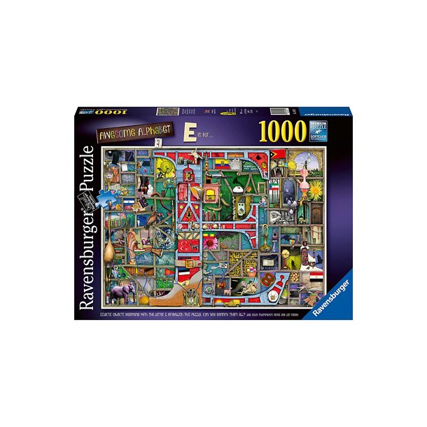 Ravensburger Puzzle Awesome Alphabet E 1000p