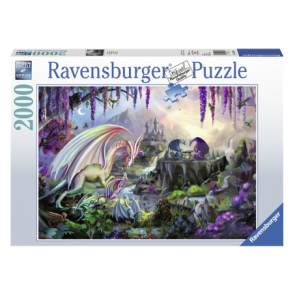Ravensburger puslespil - 2000 brikker med Dragon Valley