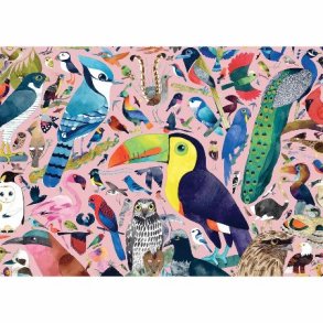Ravensburger puslespil - 1000 brikker med Amazing Birds