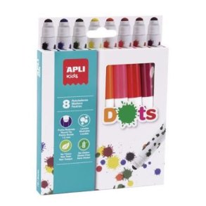 Runde tuscher 8 stk.