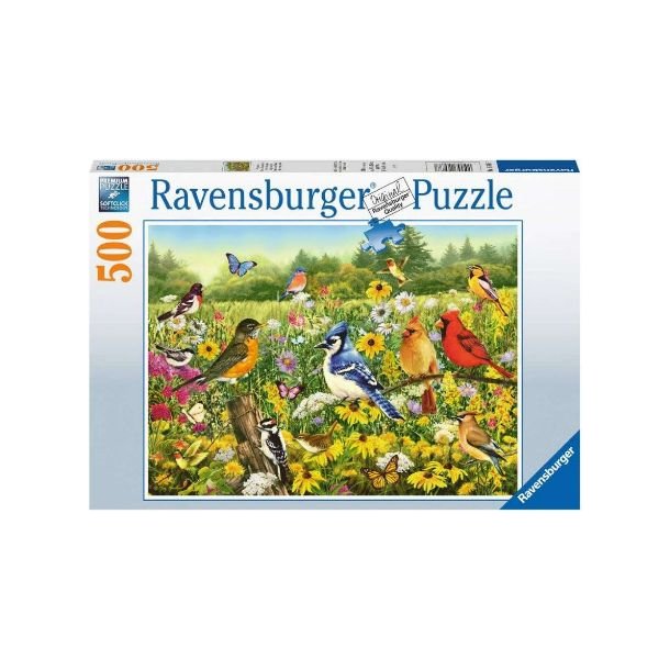 Ravensburger 500 brikker - med fugle