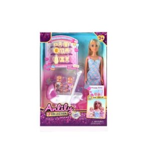 Anlily dukke m/barnevogn