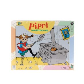 Pippi Tr�puslespil - 15 brikker i ramme