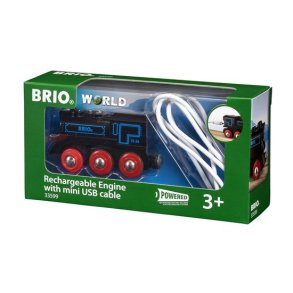 Brio Genopladeligt lokomotiv med mini USB kabel
