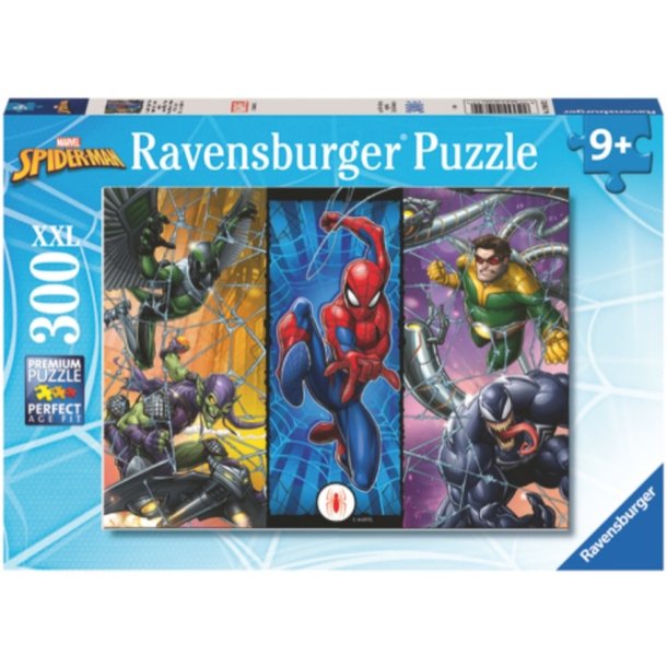 Ravensburger puslespil - 300 brikker med Spiderman