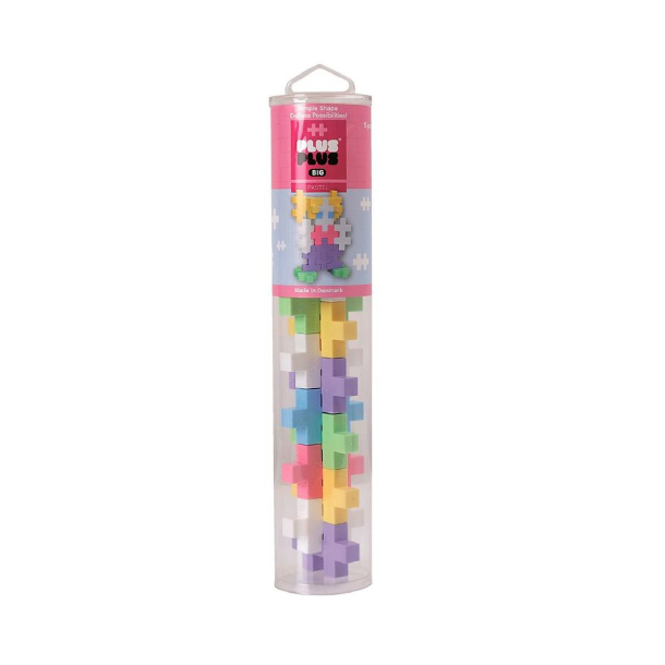 Plus Plus - BIG tube, pastel. 15 pcs