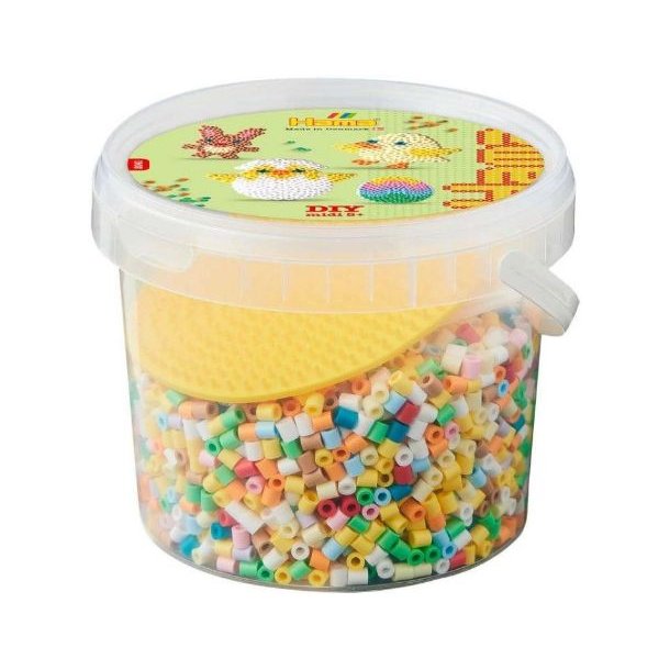 HAMA midi perler 4000stk + oval stiftplade, P�ske