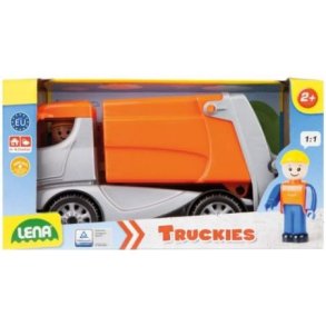 Skraldebil med figur