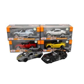 Metal biler 1:24 6 assorterede