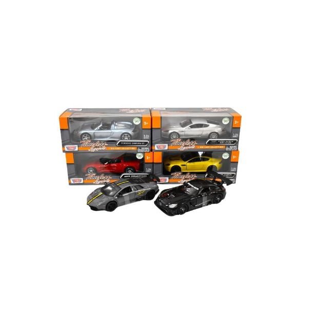Metal biler 1:24 6 assorterede