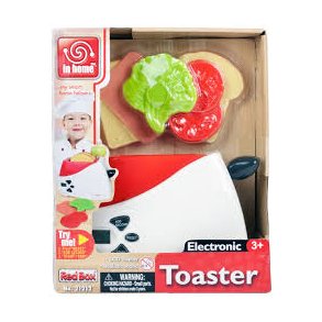 Toaster med lys og lyd inkl mad til toast +3r 