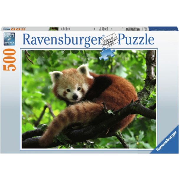 Ravensburger puslespil - 500 brikker med R�d panda