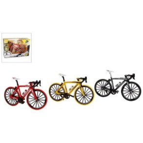 Racercykel med sttteben 17cm assorteret