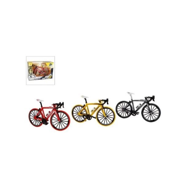 Racercykel med sttteben 17cm assorteret