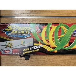 Speedway - 2-i-1 banebygger med 2 plastik  pull-back biler