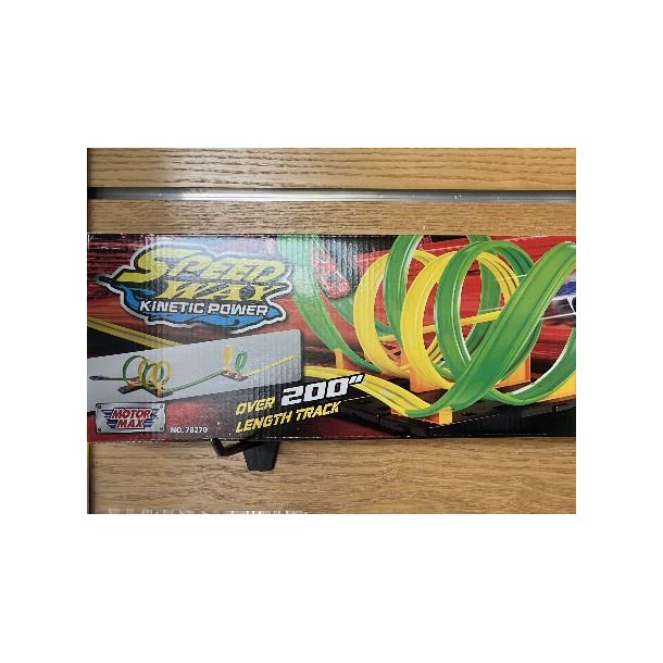 Speedway - 2-i-1 banebygger med 2 plastik  pull-back biler