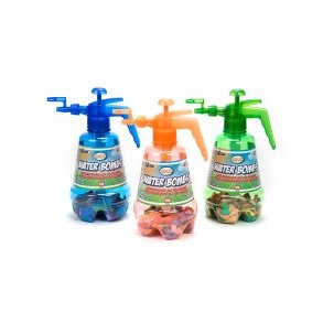 Vandballonpumpe med 100 vandballoner.