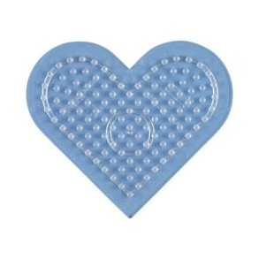 Hama Midi Plade Lille Hjerte Transparent