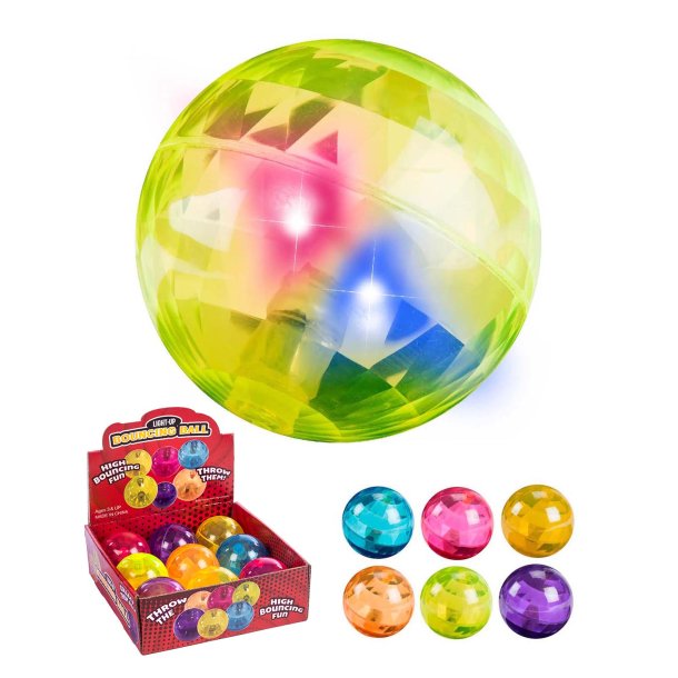 Diamantbold med lys. 8 cm.