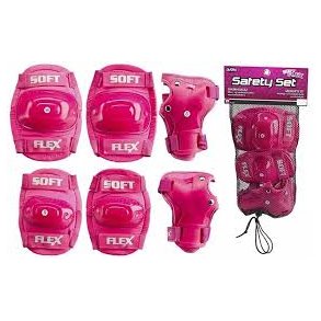 Beskytterst til kn, albuer , hnder i pink 6 til 10 r