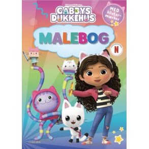 Gabbys Dukkehus - malebog med klisterm�rker