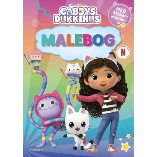 Gabbys Dukkehus - malebog med klisterm�rker