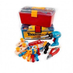 Vrktjskasse i plast m/26 dele