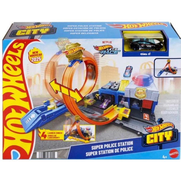 Hot Wheels City Super Politi Station