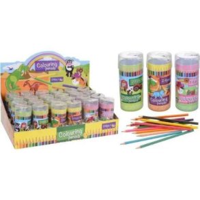 Farveblyanter med spidser i lget