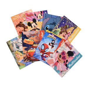 Disney multicolour farvebog 16 sider 8ass 28x21cm