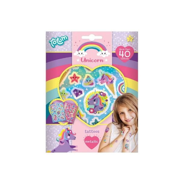 Enhjrning metalliske tatoos