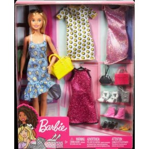 Barbie Dukke med fest-tj