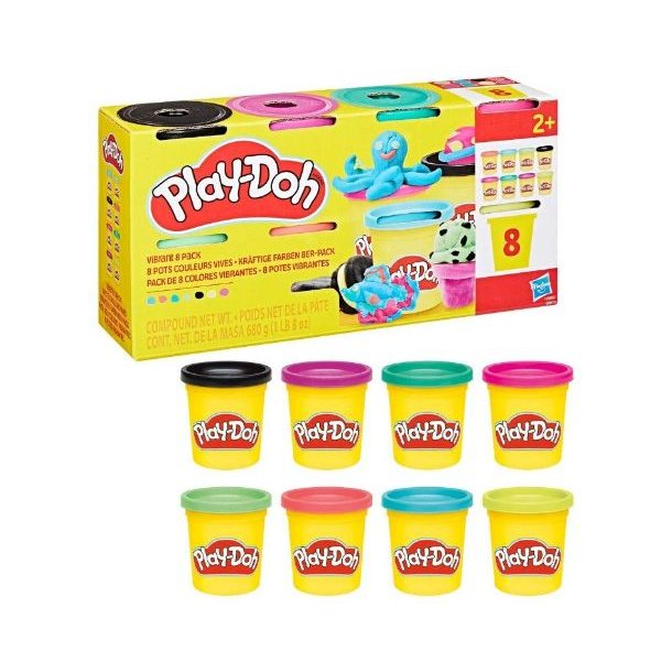 Play-Doh 8 pak Kraftige farver