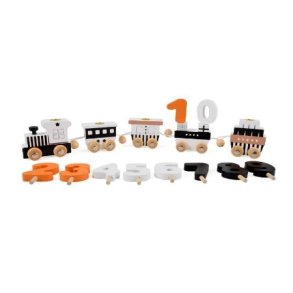 Magni F�dselsdagstog med 4 vogne, sort og hvid