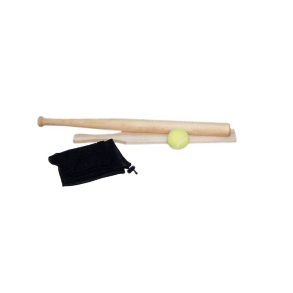 Baseball/rundbold set - 2xbat + tennisbold