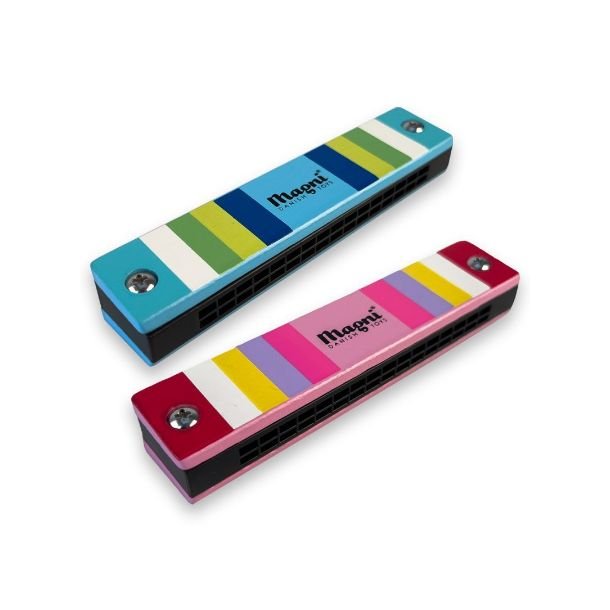 Magni | Mundharmonika med striber 12 toner