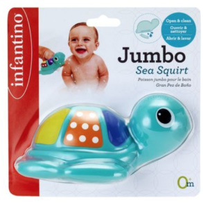 Sprjtende skildpadde til badet