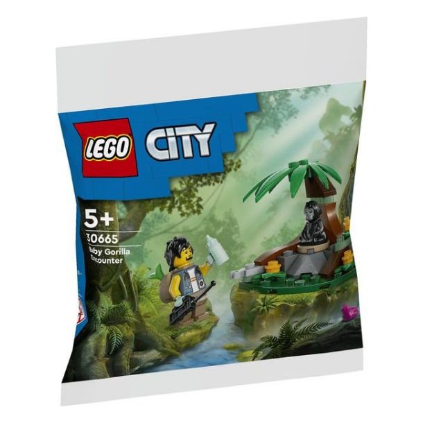 LEGO Mde med gorillaunge V29